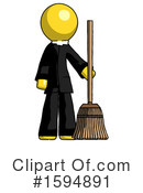 Yellow Design Mascot Clipart #1594891 by Leo Blanchette