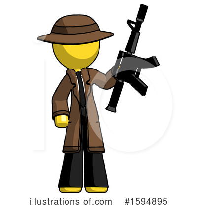 Royalty-Free (RF) Yellow Design Mascot Clipart Illustration by Leo Blanchette - Stock Sample #1594895