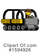 Yellow Design Mascot Clipart #1594926 by Leo Blanchette