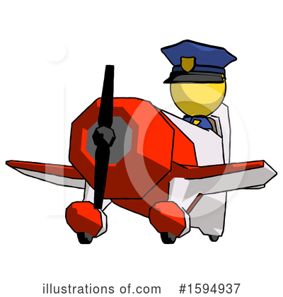 Royalty-Free (RF) Yellow Design Mascot Clipart Illustration by Leo Blanchette - Stock Sample #1594937