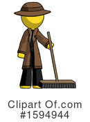 Yellow Design Mascot Clipart #1594944 by Leo Blanchette