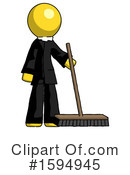 Yellow Design Mascot Clipart #1594945 by Leo Blanchette