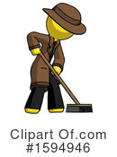 Yellow Design Mascot Clipart #1594946 by Leo Blanchette