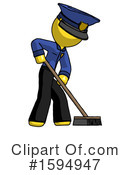 Yellow Design Mascot Clipart #1594947 by Leo Blanchette