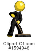 Yellow Design Mascot Clipart #1594948 by Leo Blanchette