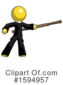 Yellow Design Mascot Clipart #1594957 by Leo Blanchette