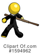 Yellow Design Mascot Clipart #1594962 by Leo Blanchette