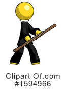 Yellow Design Mascot Clipart #1594966 by Leo Blanchette