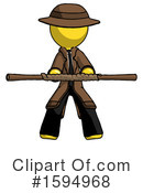Yellow Design Mascot Clipart #1594968 by Leo Blanchette