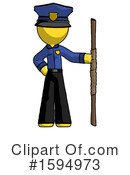 Yellow Design Mascot Clipart #1594973 by Leo Blanchette