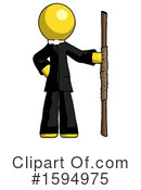 Yellow Design Mascot Clipart #1594975 by Leo Blanchette