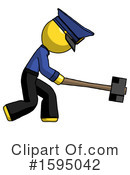 Yellow Design Mascot Clipart #1595042 by Leo Blanchette