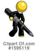 Yellow Design Mascot Clipart #1595119 by Leo Blanchette
