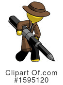 Yellow Design Mascot Clipart #1595120 by Leo Blanchette