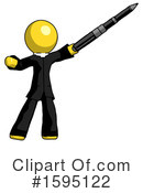 Yellow Design Mascot Clipart #1595122 by Leo Blanchette