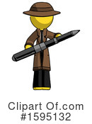 Yellow Design Mascot Clipart #1595132 by Leo Blanchette