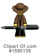 Yellow Design Mascot Clipart #1595135 by Leo Blanchette