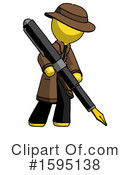 Yellow Design Mascot Clipart #1595138 by Leo Blanchette