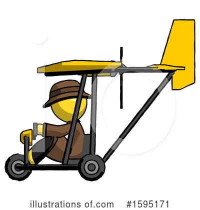 Royalty-Free (RF) Yellow Design Mascot Clipart Illustration by Leo Blanchette - Stock Sample #1595171