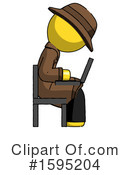 Yellow Design Mascot Clipart #1595204 by Leo Blanchette