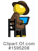 Yellow Design Mascot Clipart #1595208 by Leo Blanchette