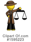 Yellow Design Mascot Clipart #1595223 by Leo Blanchette