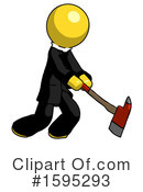 Yellow Design Mascot Clipart #1595293 by Leo Blanchette