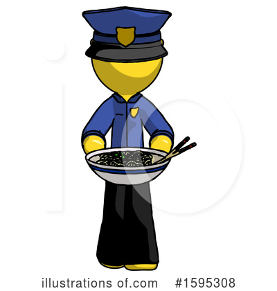 Royalty-Free (RF) Yellow Design Mascot Clipart Illustration by Leo Blanchette - Stock Sample #1595308