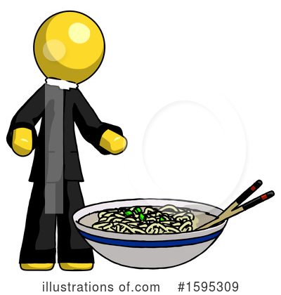 Royalty-Free (RF) Yellow Design Mascot Clipart Illustration by Leo Blanchette - Stock Sample #1595309