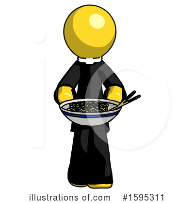 Royalty-Free (RF) Yellow Design Mascot Clipart Illustration by Leo Blanchette - Stock Sample #1595311