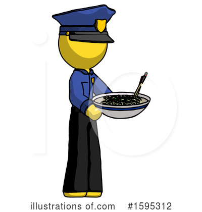 Royalty-Free (RF) Yellow Design Mascot Clipart Illustration by Leo Blanchette - Stock Sample #1595312