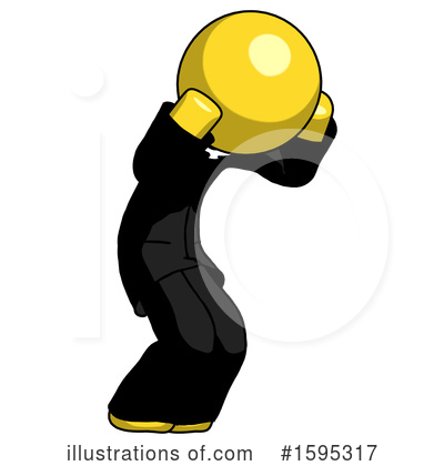 Royalty-Free (RF) Yellow Design Mascot Clipart Illustration by Leo Blanchette - Stock Sample #1595317