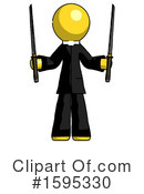 Yellow Design Mascot Clipart #1595330 by Leo Blanchette
