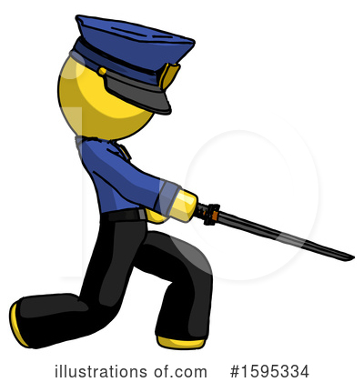 Royalty-Free (RF) Yellow Design Mascot Clipart Illustration by Leo Blanchette - Stock Sample #1595334