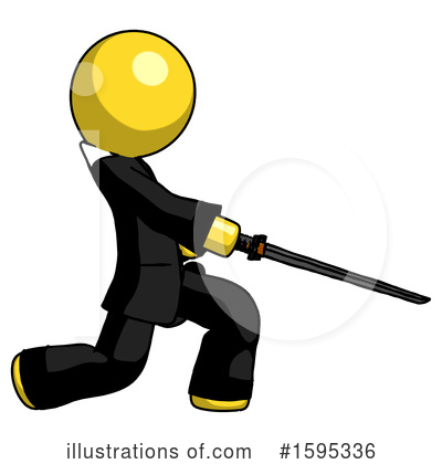 Royalty-Free (RF) Yellow Design Mascot Clipart Illustration by Leo Blanchette - Stock Sample #1595336