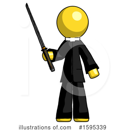 Royalty-Free (RF) Yellow Design Mascot Clipart Illustration by Leo Blanchette - Stock Sample #1595339