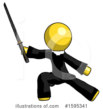 Royalty-Free (RF) Yellow Design Mascot Clipart Illustration by Leo Blanchette - Stock Sample #1595341