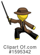 Yellow Design Mascot Clipart #1595342 by Leo Blanchette