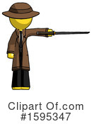 Yellow Design Mascot Clipart #1595347 by Leo Blanchette