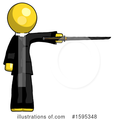 Royalty-Free (RF) Yellow Design Mascot Clipart Illustration by Leo Blanchette - Stock Sample #1595348