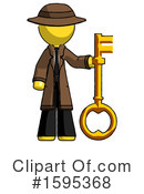 Yellow Design Mascot Clipart #1595368 by Leo Blanchette