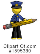 Yellow Design Mascot Clipart #1595380 by Leo Blanchette