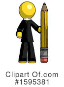 Yellow Design Mascot Clipart #1595381 by Leo Blanchette