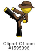 Yellow Design Mascot Clipart #1595396 by Leo Blanchette