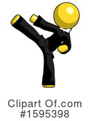 Yellow Design Mascot Clipart #1595398 by Leo Blanchette