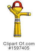 Yellow Design Mascot Clipart #1597405 by Leo Blanchette