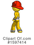 Yellow Design Mascot Clipart #1597414 by Leo Blanchette
