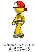 Yellow Design Mascot Clipart #1597416 by Leo Blanchette