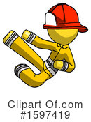 Yellow Design Mascot Clipart #1597419 by Leo Blanchette