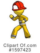 Yellow Design Mascot Clipart #1597423 by Leo Blanchette